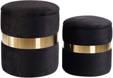 Load image into Gallery viewer, Velvet Storage Ottoman Pack of 2