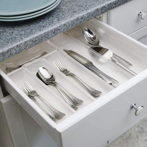 Expandable Kitchen Cabinet Drawer Organizer Tray