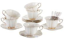 Load image into Gallery viewer, Luxury Tea Cup and Saucer Coffee Cup Set with Saucer and Spoon