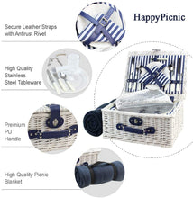 Load image into Gallery viewer, Picnic Basket for 2 Persons