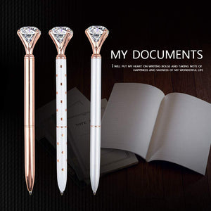 Rose Gold Pen with Big Diamond/Crystal