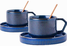 Load image into Gallery viewer, Coffee cups, Set of 2 (Royal blue)