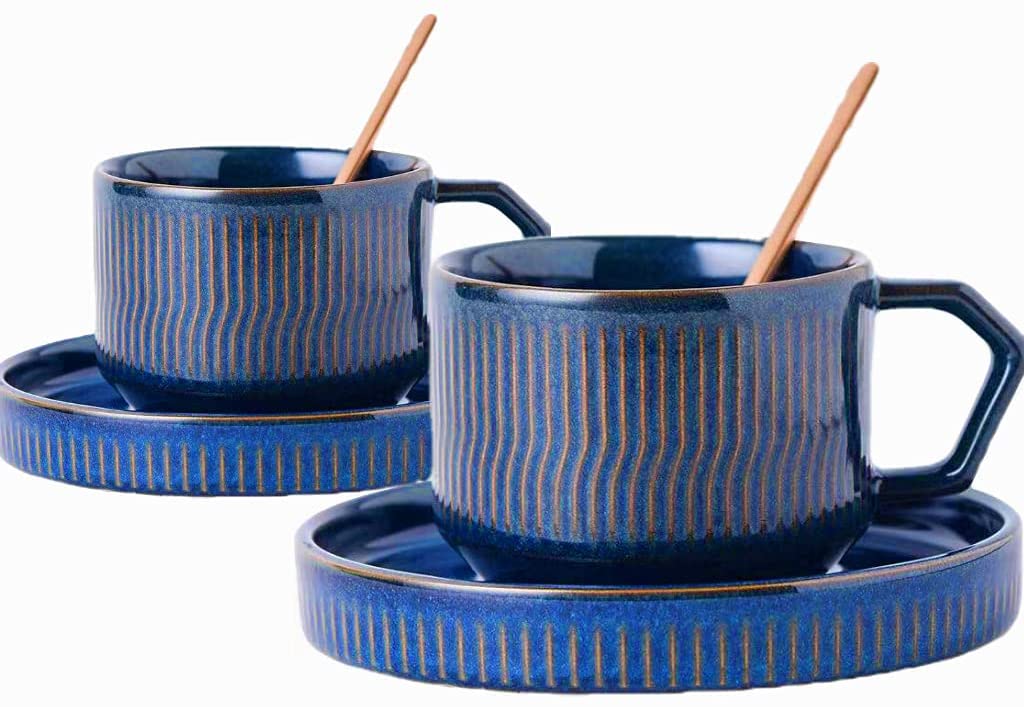 Coffee cups, Set of 2 (Royal blue)