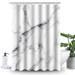 Marble Bathroom Shower Curtain