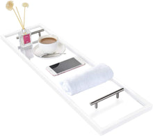 Load image into Gallery viewer, Bathtub Caddy with Rust-Proof Stainless Steel Handles