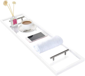 Bathtub Caddy with Rust-Proof Stainless Steel Handles