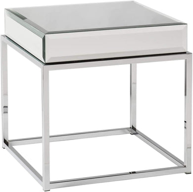 Mirrored End Table