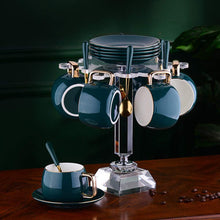 Load image into Gallery viewer, Luxury Coffee Cup and Saucer 6-Piece Set