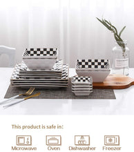 Load image into Gallery viewer, 16-Piece Square Dinnerware Set