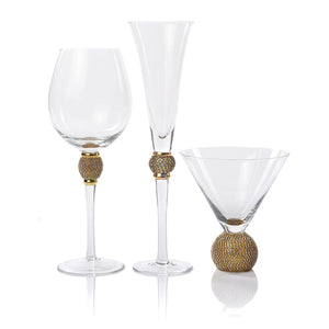 Glam Martini Glasses, Set of 4