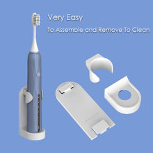 Load image into Gallery viewer, Wall Mounted Electric Tooth Brush Organizer 2 Pack (ABS Plastic)