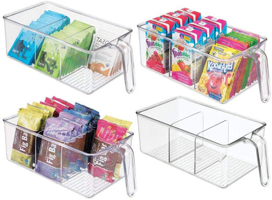 Food Storage Organizer Bin, 4 Pack