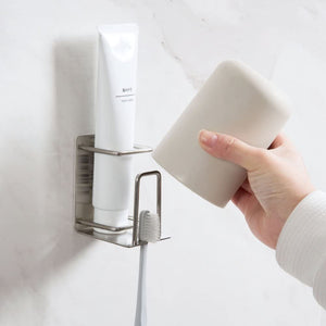 Chome Toothbrush Holder