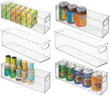 Load image into Gallery viewer, Refrigerator Storage Bin with Handles Set of 6