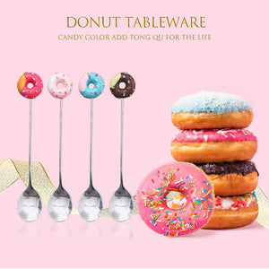 4pcs Stainless Steel Donut Stirring Spoons