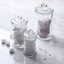Load image into Gallery viewer, Mini Glass Apothecary Jars Set of 3