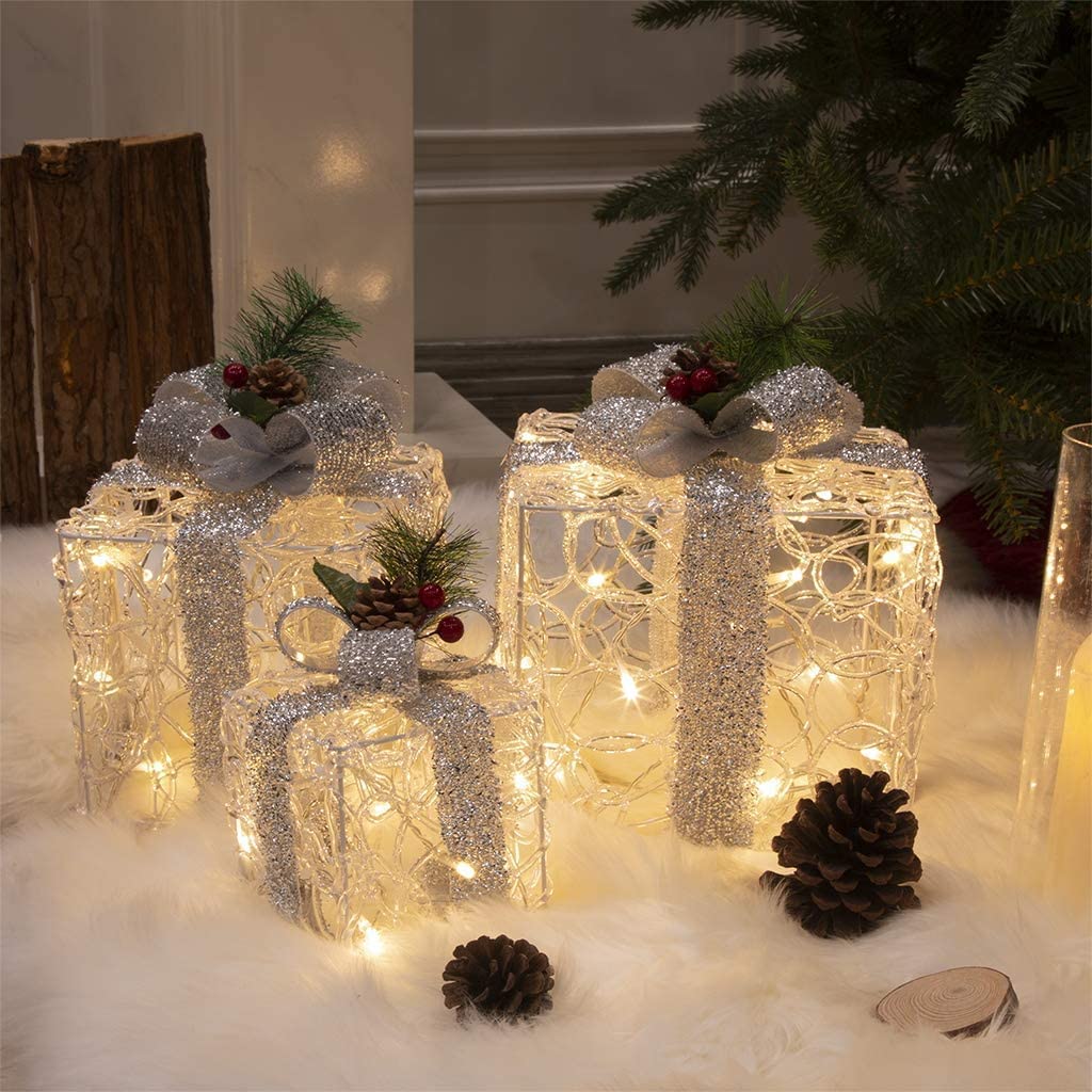 Lighted Boxes Set of 3