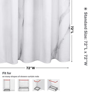 Marble Bathroom Shower Curtain