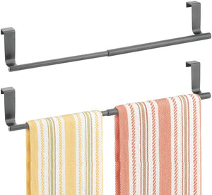 Expandable Kitchen Over Cabinet Towel Bar Rack