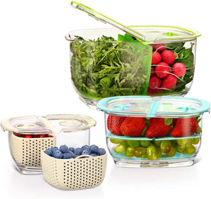 Produce Storage Containers 3Piece Set