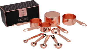Copper Measuring Cups and Spoons