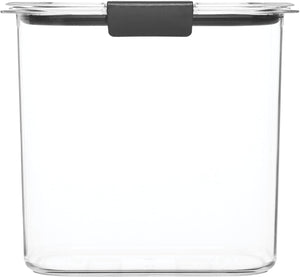 Rubbermaid Container, BPA-Free Plastic, Clear Brilliance Pantry Airtight Food Storage, Open Stock, Sugar (12 Cup)