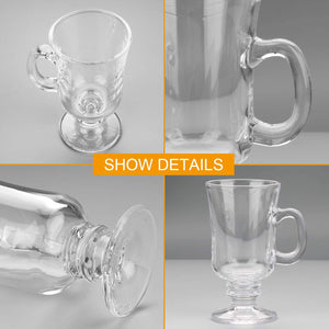 Glass Mugs Set of 8