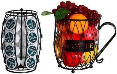 Coffee Pod Holder and Mug Fruit Basket