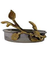 Load image into Gallery viewer, Elegance Coaster Set with Golden Vine Holder Set of 6
