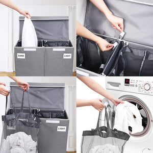 Laundry Hamper with 2 Removable Laundry Bags