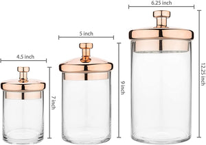 Copper Containers, Set of 3