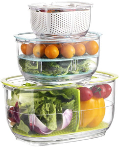 Produce Storage Containers 3Piece Set