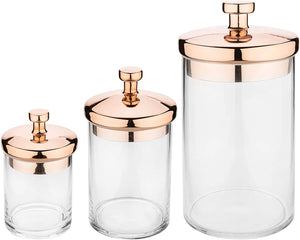 Copper Containers, Set of 3