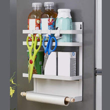 Load image into Gallery viewer, Magnetic Fridge Spice Rack And Paper Towel Holder