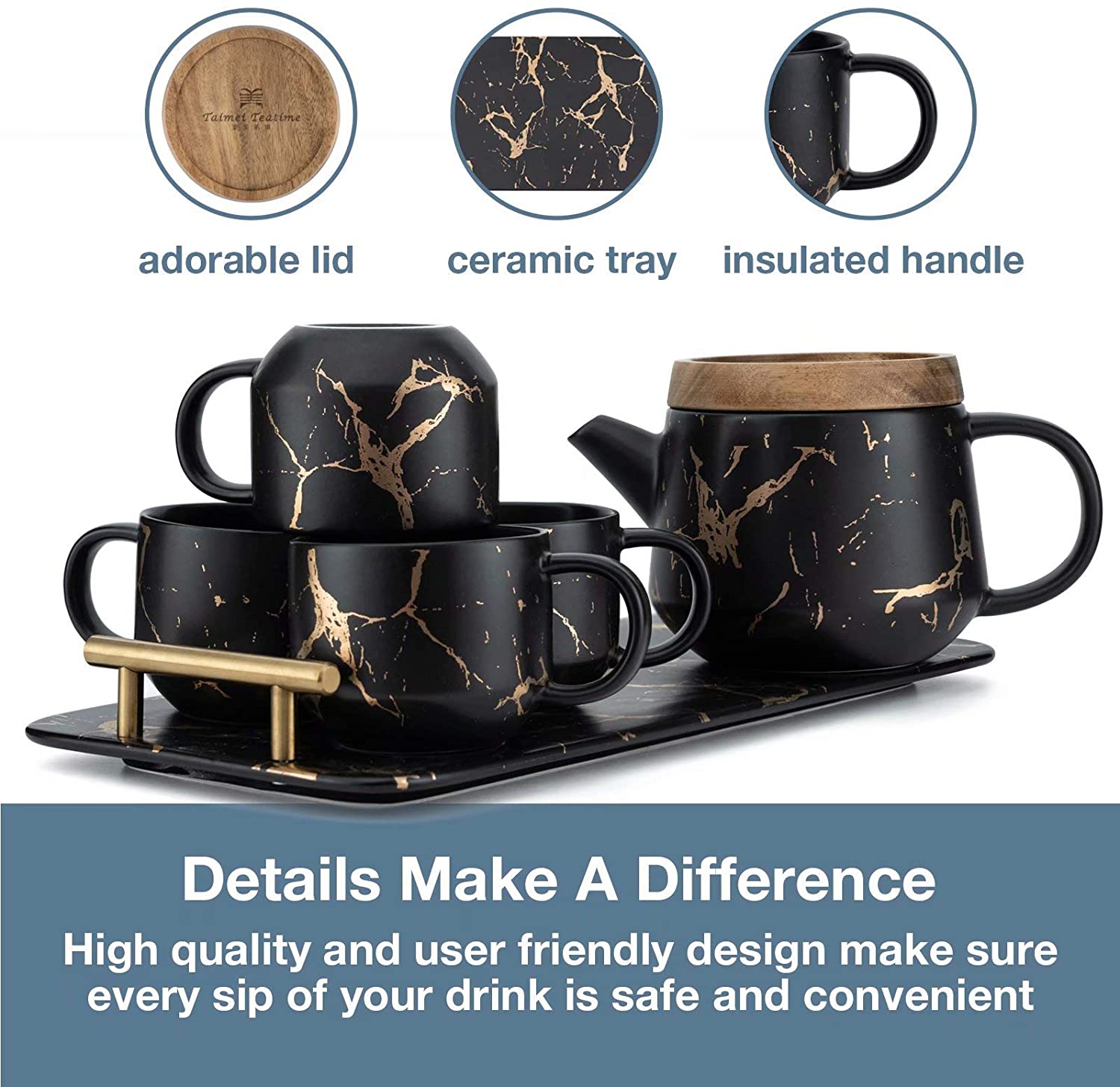 Modern Tea Cup Set (Set for 4) – slyinspireme