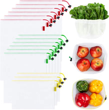 Load image into Gallery viewer, Set of 15 Reusable Produce Bags