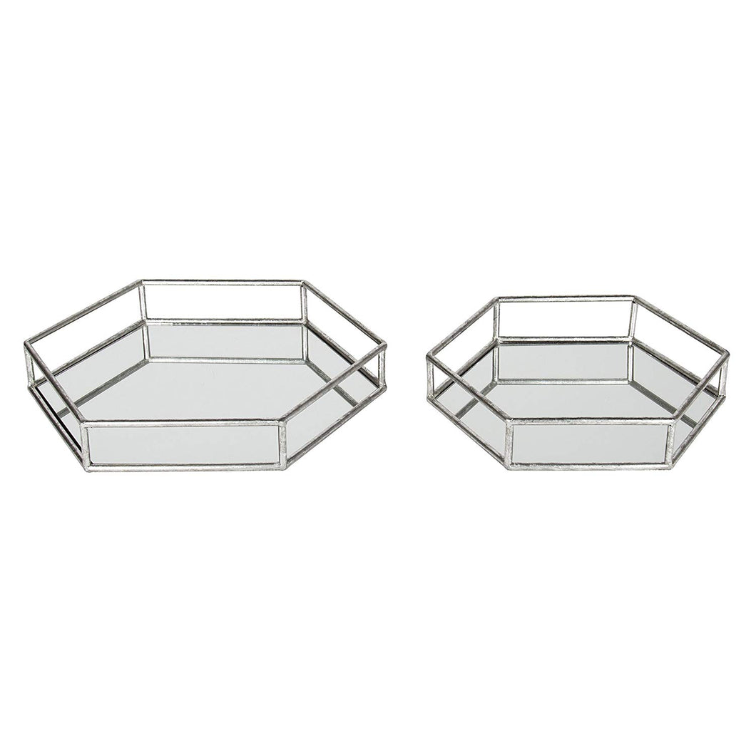 Mirrored Accent Trays (2 Piece Set)