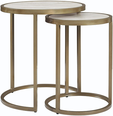 Faux Marble Nesting Tables