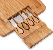 Load image into Gallery viewer, Bamboo Cheese Board Set