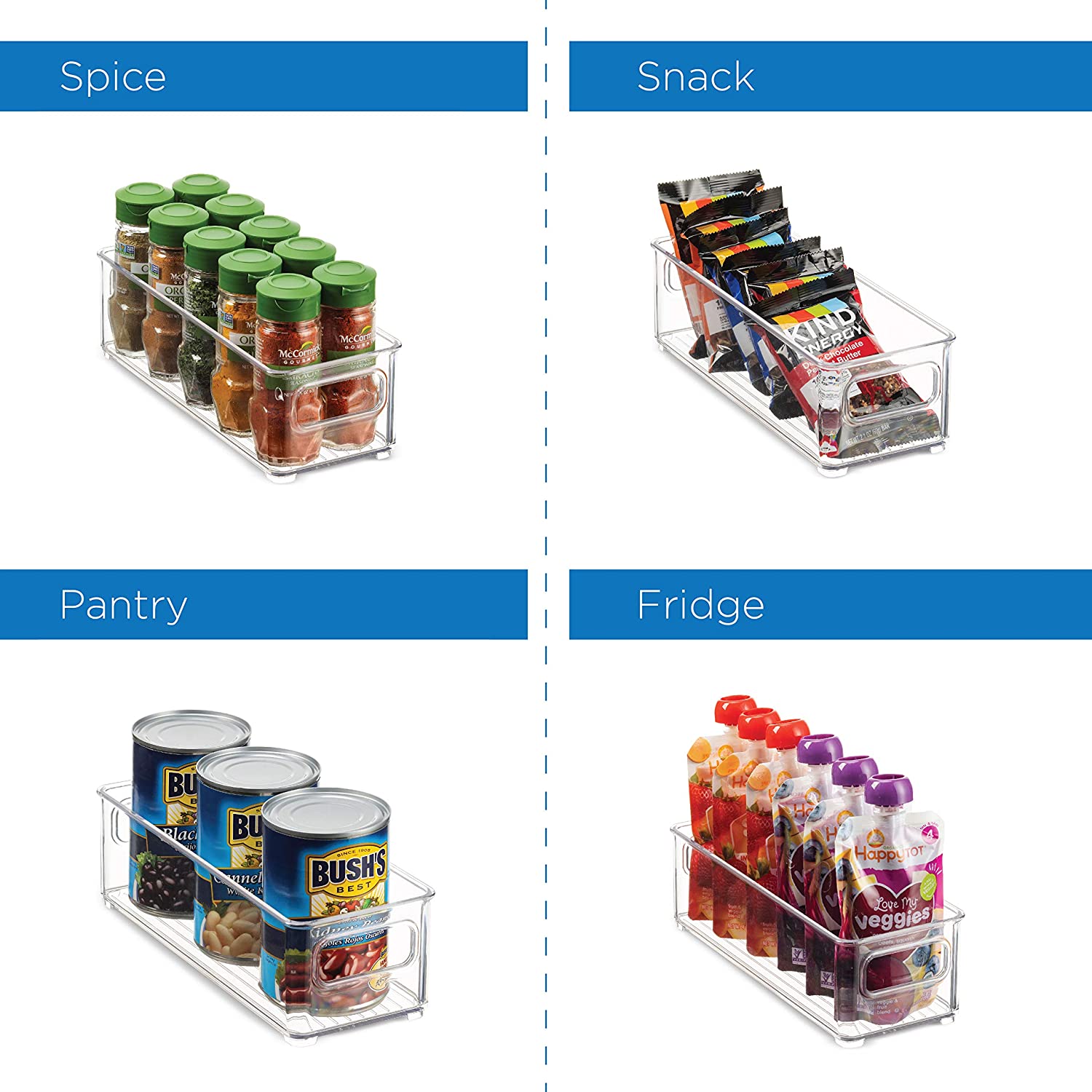 Stackable Food Strage Counter Stackable Food Storage Bins Set Of 8 – slyinspireme