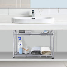 Load image into Gallery viewer, 2-Tier Under Sink Expandable Cabinet Shelf