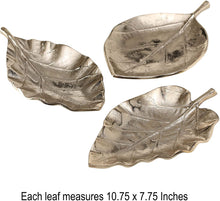 Load image into Gallery viewer, 3 Piece Leaf Dish Set