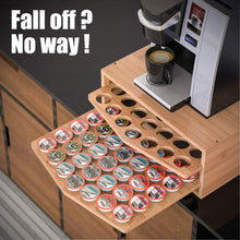 Load image into Gallery viewer, 2-tier Bamboo Coffee Pod Holder for Keurig K-Cup Pods