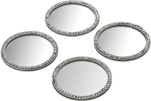 Elegance Brilliant Mirror Coasters, Set of 4