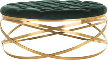 Load image into Gallery viewer, Luxury Tufted Velvet Ottoman