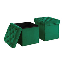 Load image into Gallery viewer, Foldable Storage Ottoman (2 Pack)