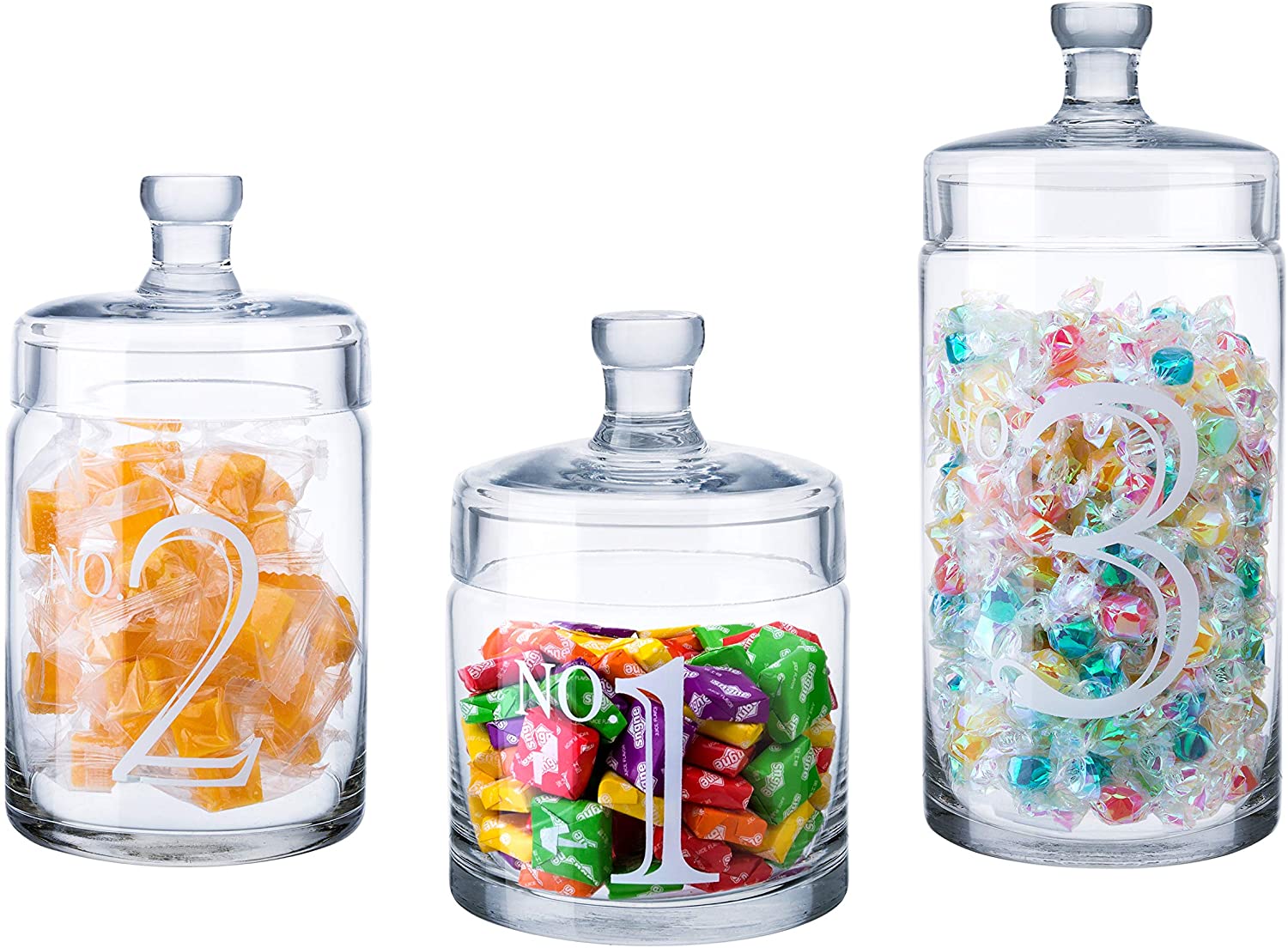 Plastic 3 Tier Candy Jar with Lid