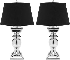 Silver Baluster Table Lamp (Set of 2)