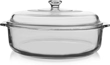 Load image into Gallery viewer, Libbey Baker&#39;s Basics Glass Casserole Dish with Cover, 3-quart