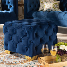 Load image into Gallery viewer, Luxury (Royal Blue/Gold) Ottoman